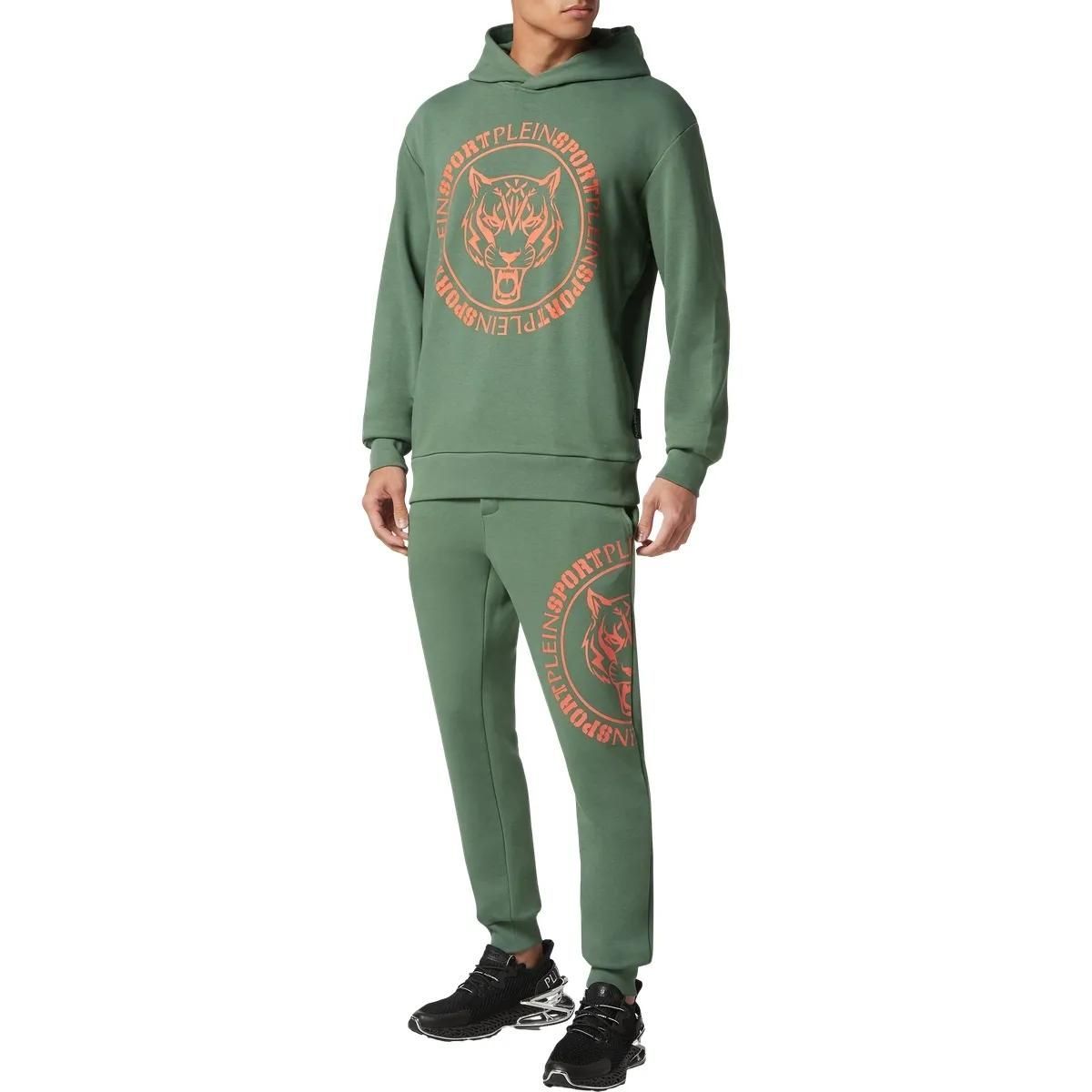 Sportlicher Hoodie mit Tigergrafik