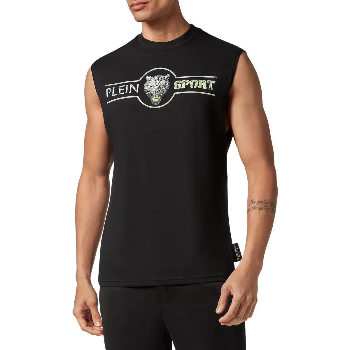 Sportliches ärmelloses Tanktop mit Grafikdruck