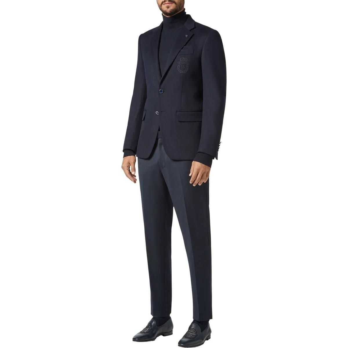 Elegantes Zwei-Knopf-Stretch-Kaschmir-Jackett