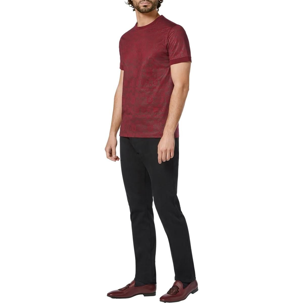 Gemustertes Baumwolljersey-T-Shirt