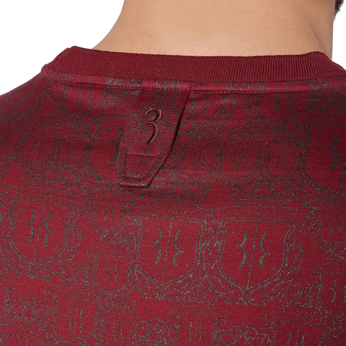 Gemustertes Baumwolljersey-T-Shirt