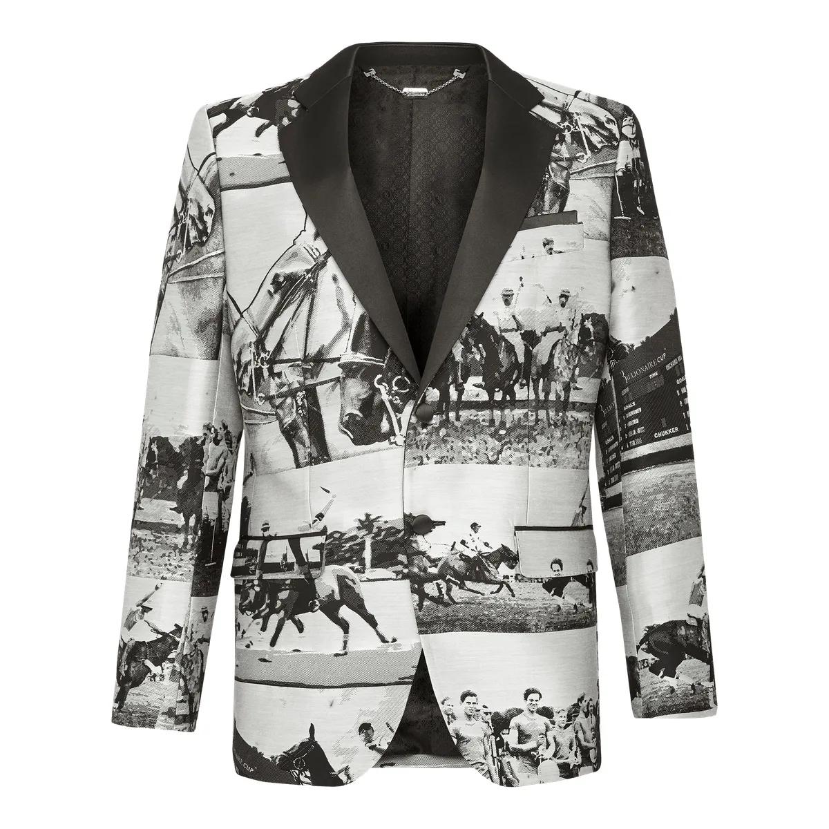 Anzug mit Reitsport-Print