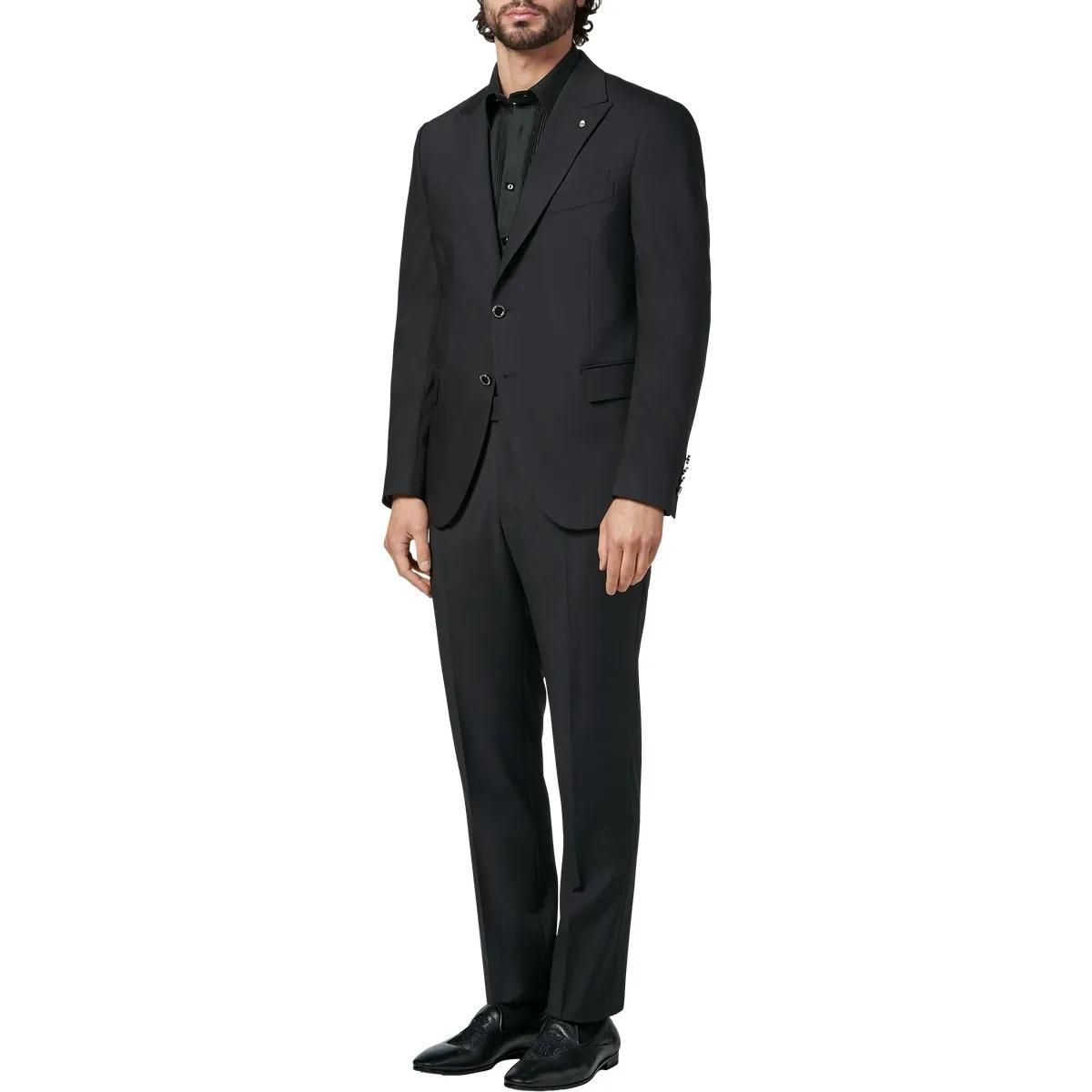 Moderner Wollblazer mit zwei Knöpfen