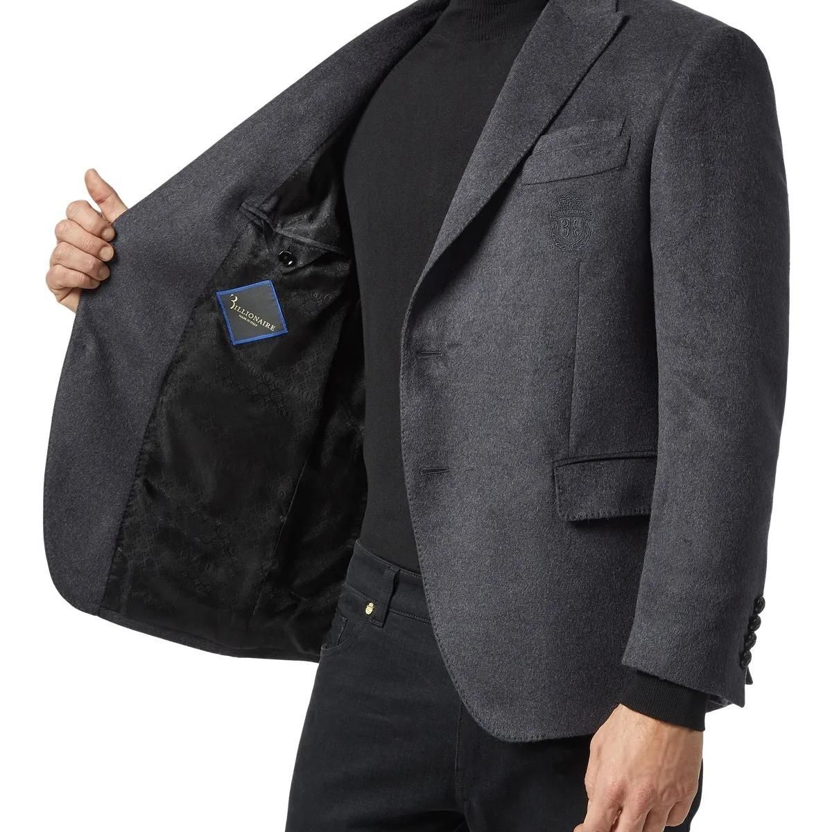 Eleganter Wollmischungs-Zwei-Knopf-Blazer