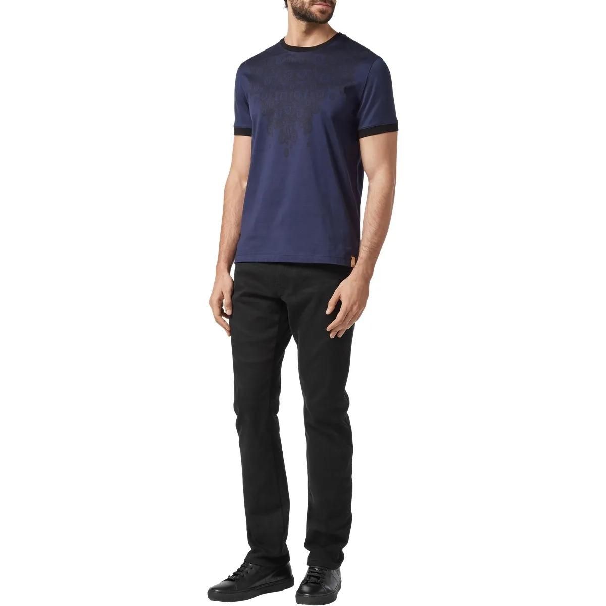 Wappen Grafik Baumwolljersey T-Shirt