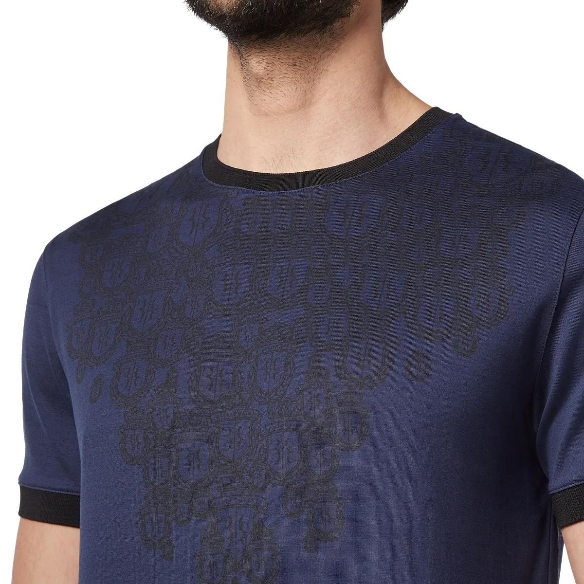 Wappen Grafik Baumwolljersey T-Shirt