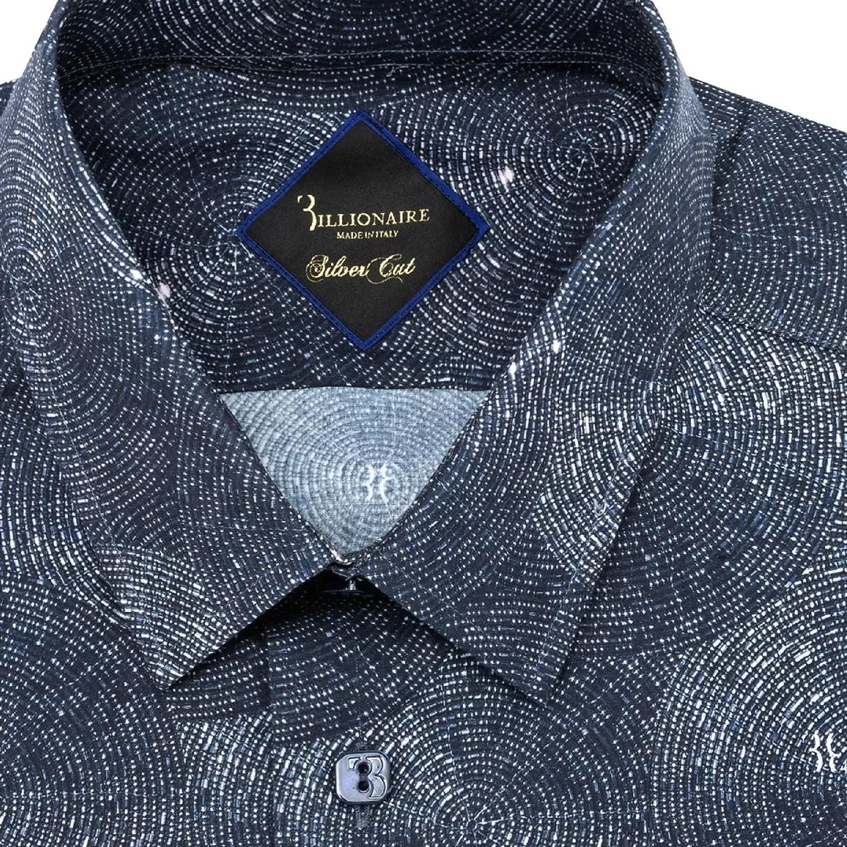 Bedrucktes Slim-Fit Langarmhemd