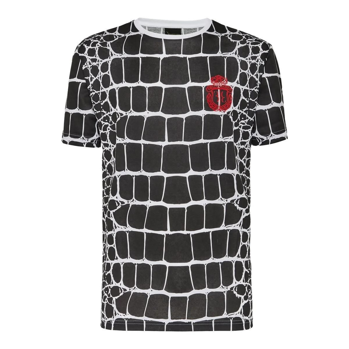 T-Shirt aus Baumwolljersey mit Krokodildruck