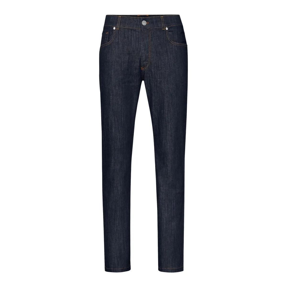 Regular Fit Jeans mit dunkler Waschung
