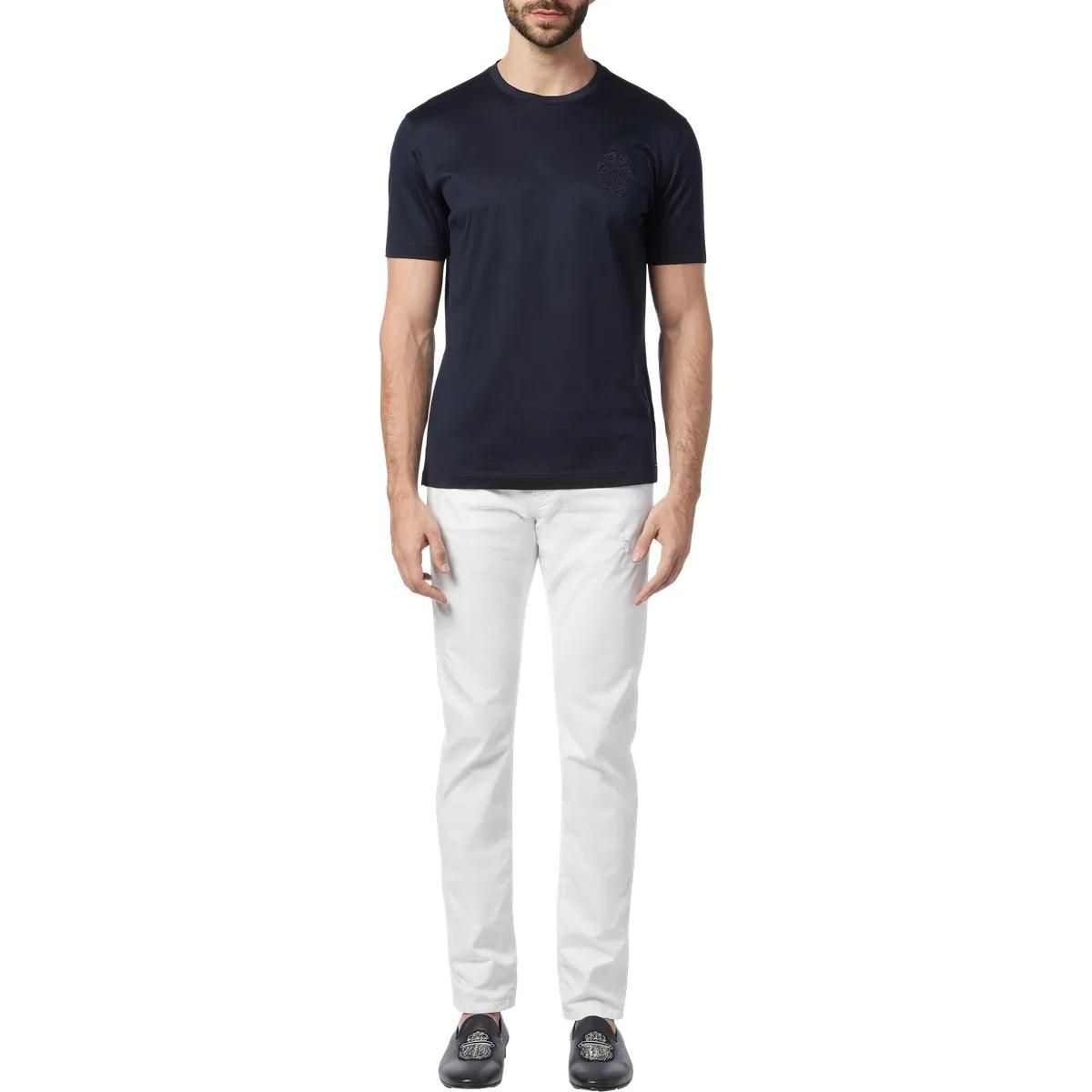 Klassisches Baumwolljersey-T-Shirt mit Wappen