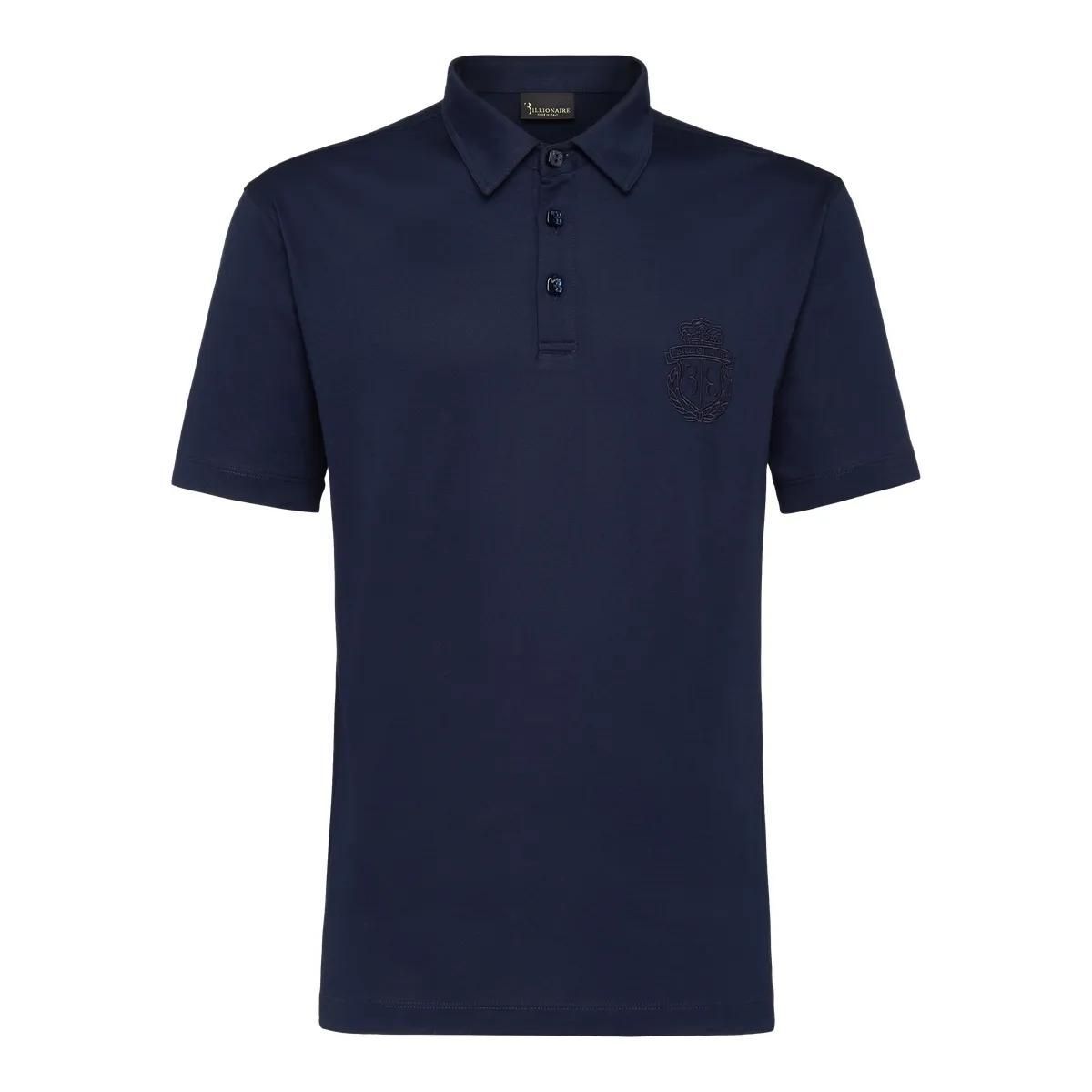 Klassisches Baumwolljersey Poloshirt