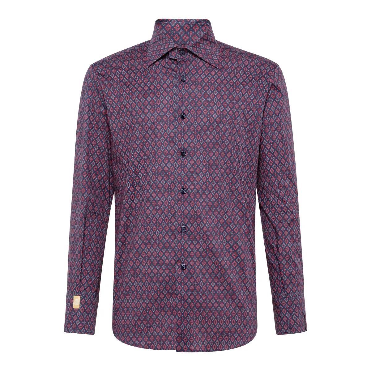 Gemustertes Slim-Fit-Baumwollhemd