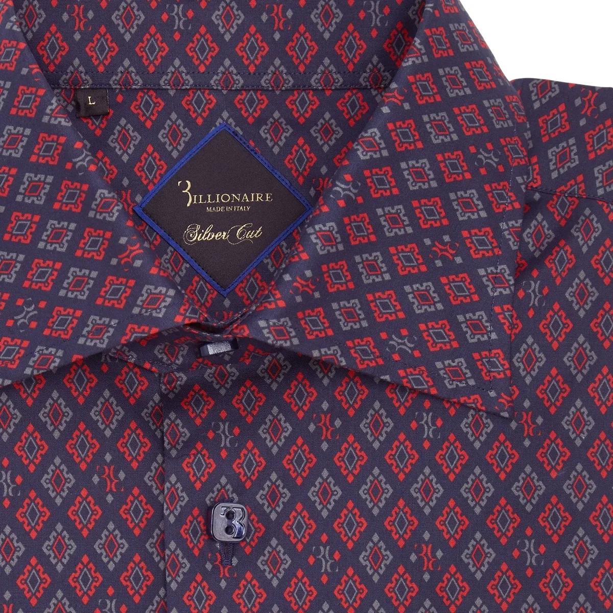 Gemustertes Slim-Fit-Baumwollhemd