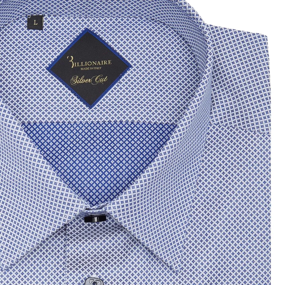 Gemustertes Slim-Fit Langarmhemd