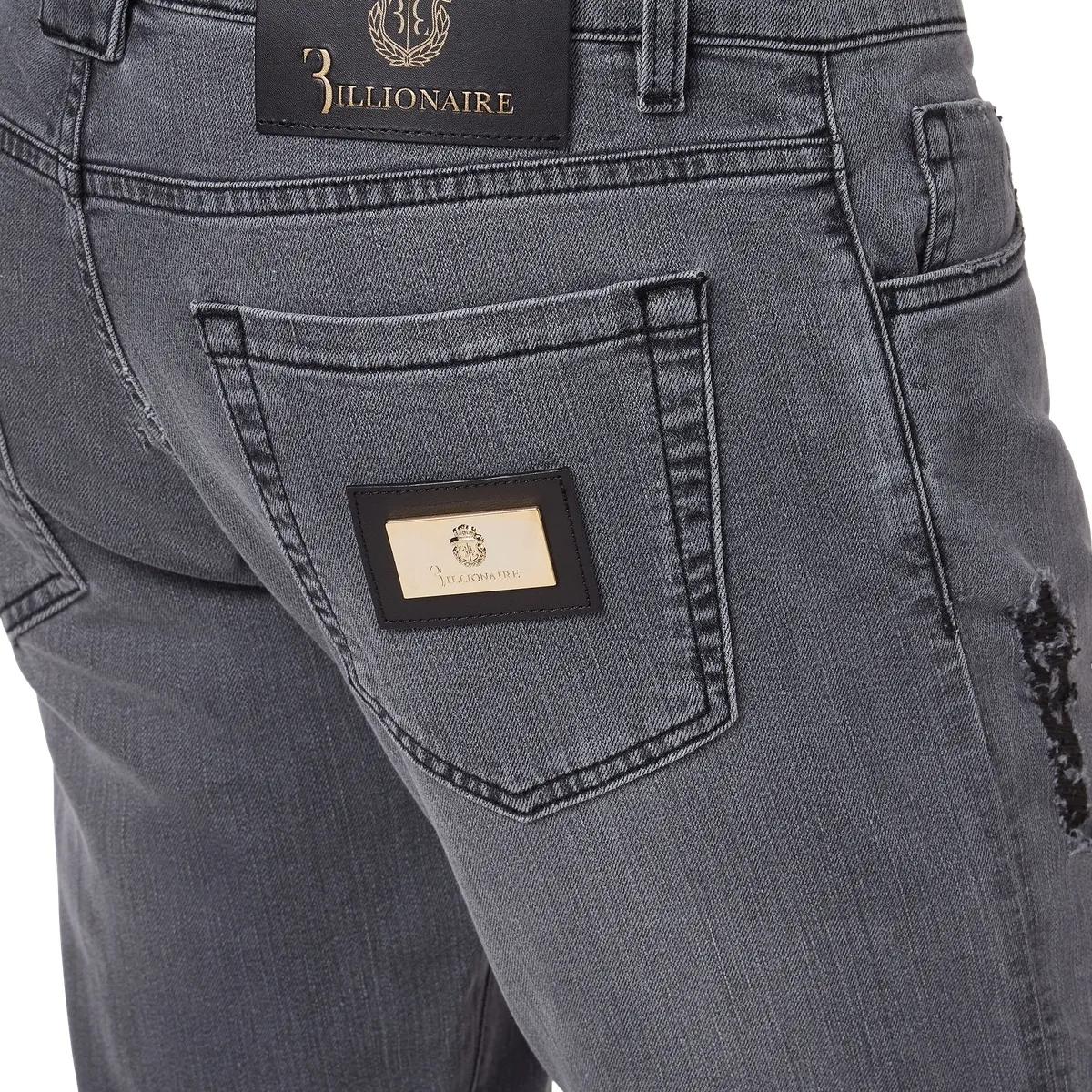 Jeans aus Stonewashed-Denim mit geradem Bein