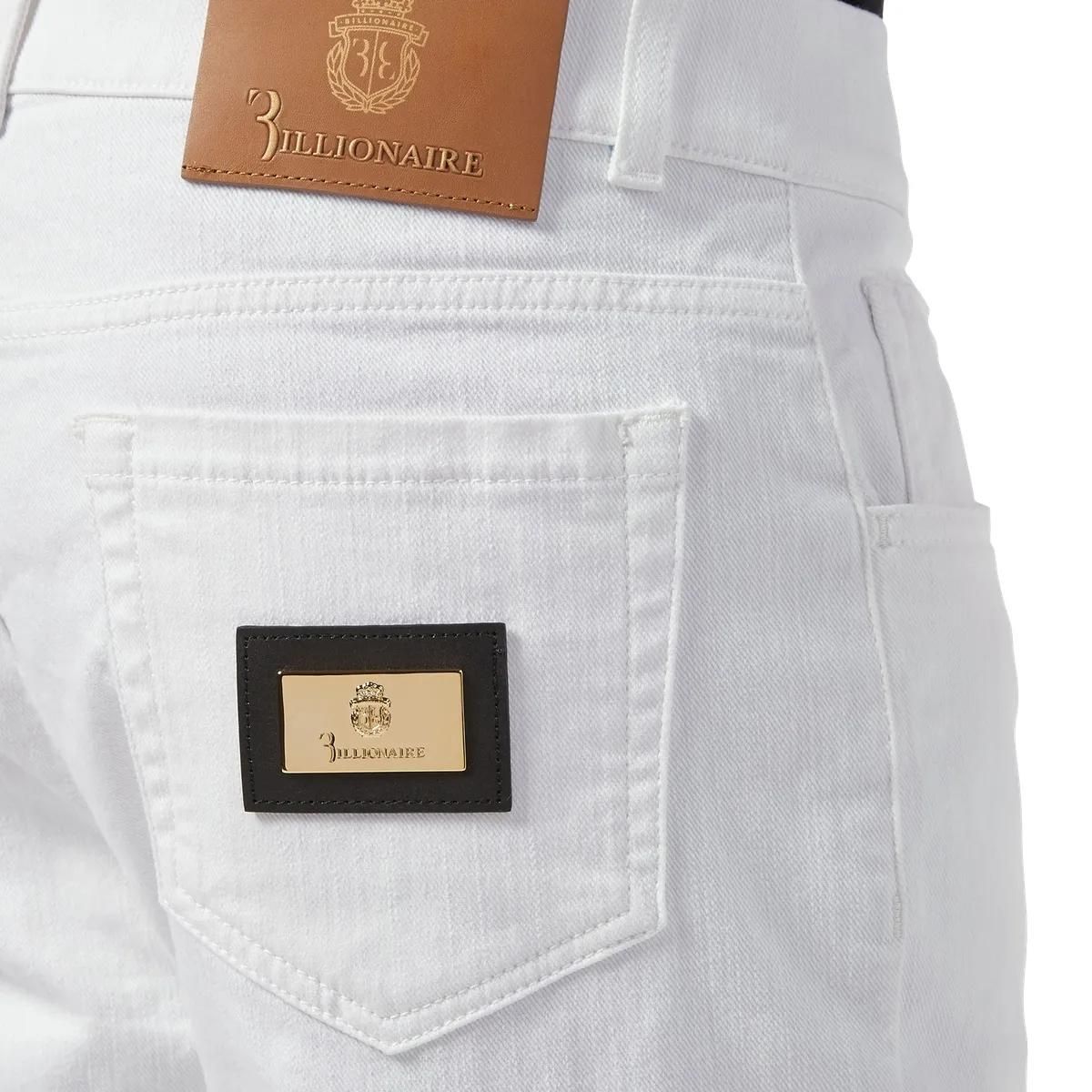 Weiße Regular Fit Jeans