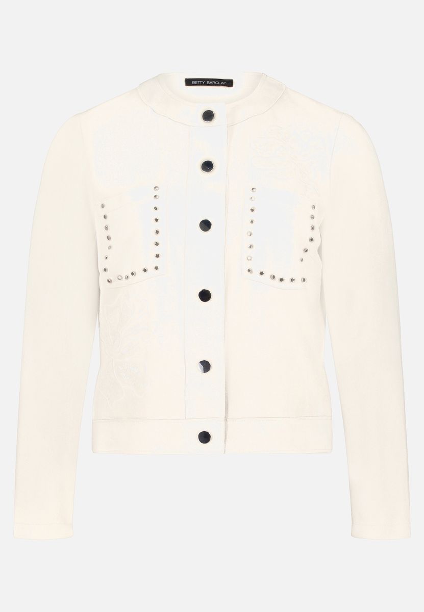 Elegante Strickjacke mit Knöpfen und Struktur