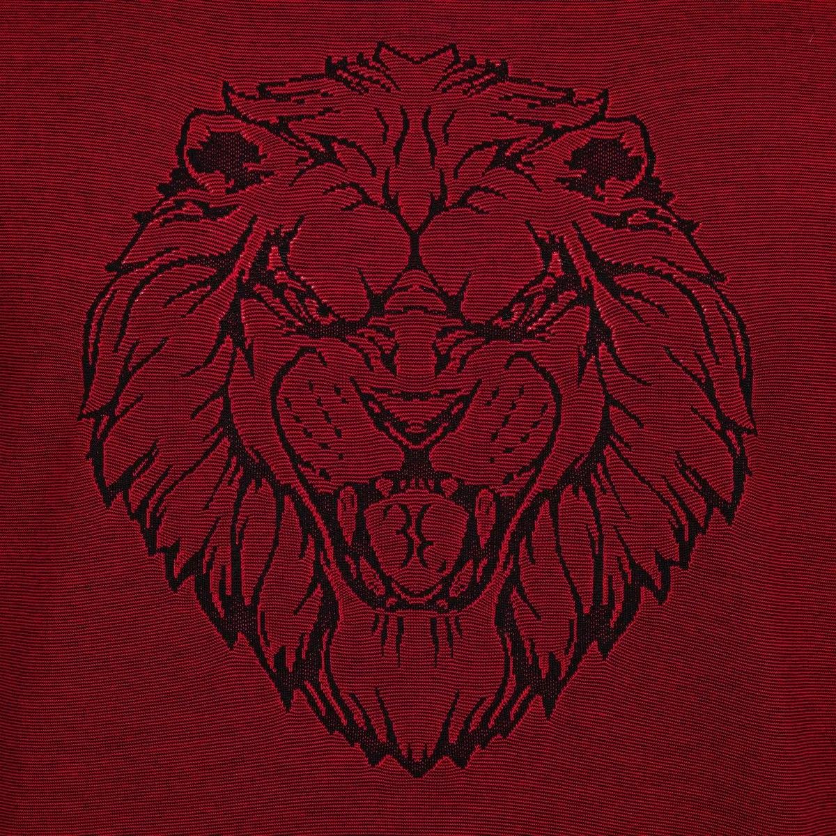 T-Shirt mit Löwen-Grafik und Rundhalsausschnitt
