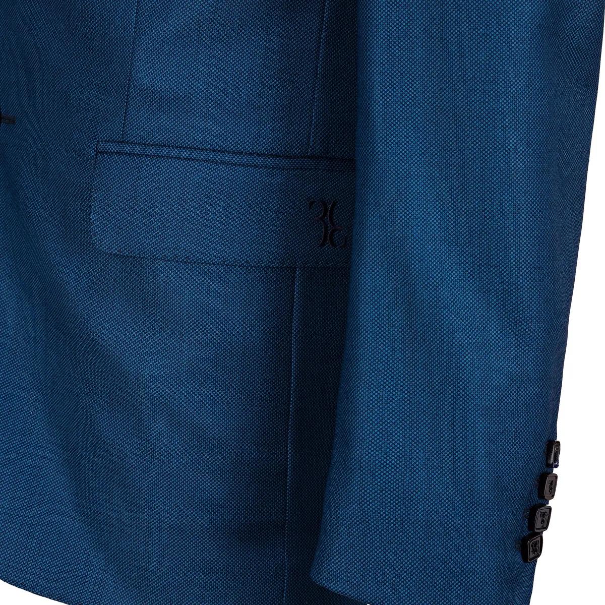 Texturiertes Woll-Zwei-Knopf-Sakko