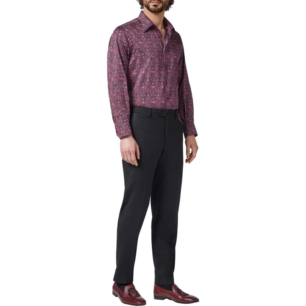 Slim-Fit Hemd mit Wappenmuster