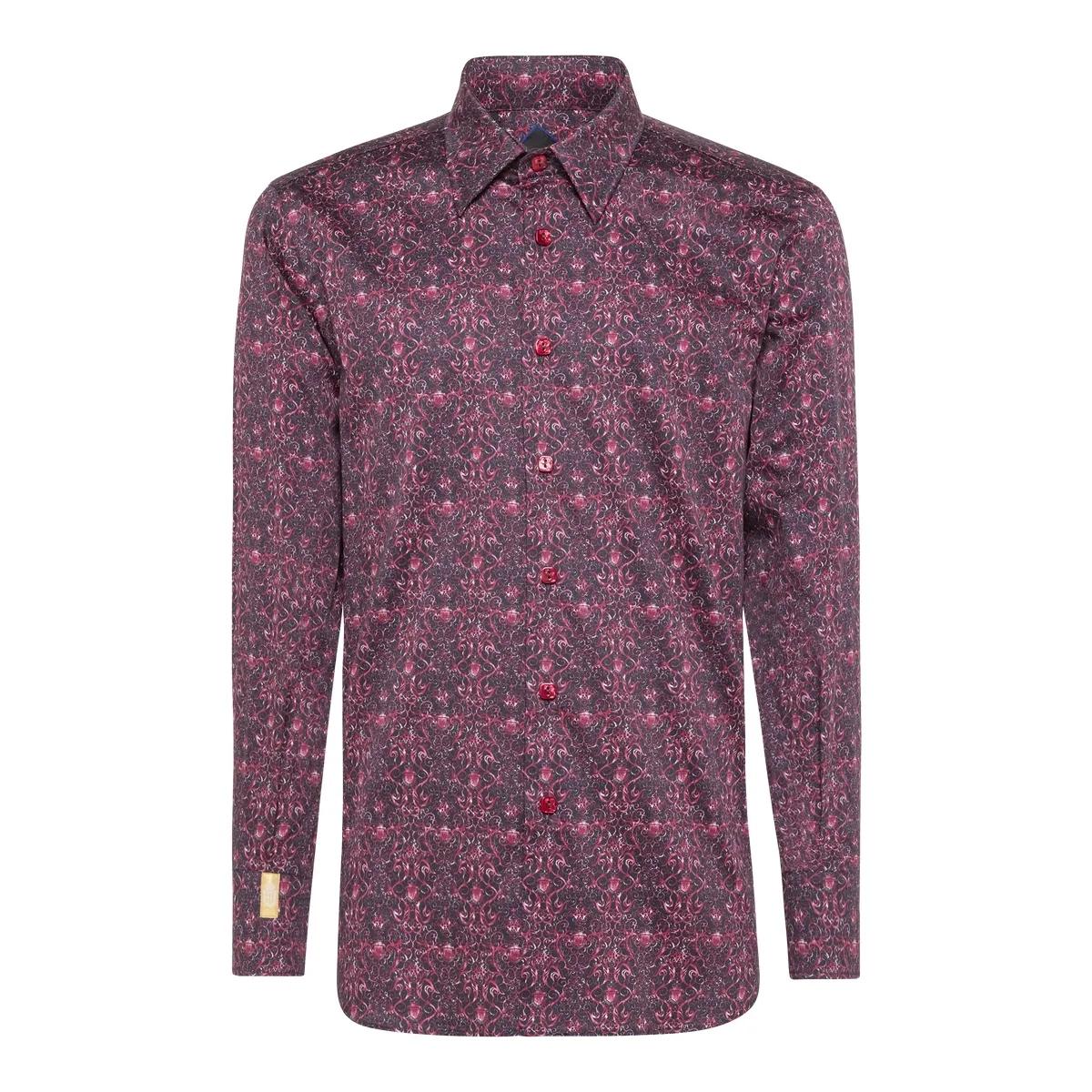 Slim-Fit Hemd mit Wappenmuster