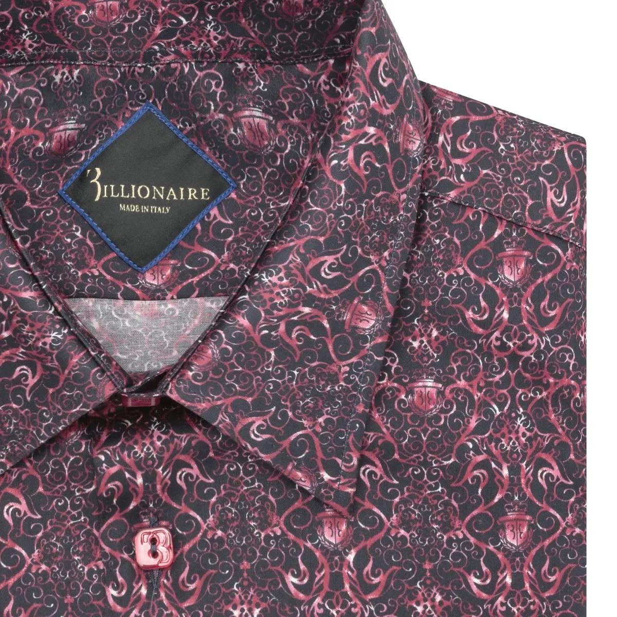 Slim-Fit Hemd mit Wappenmuster