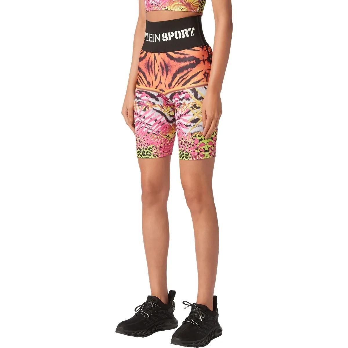 Bedruckte Radlerhose mit hohem Bund