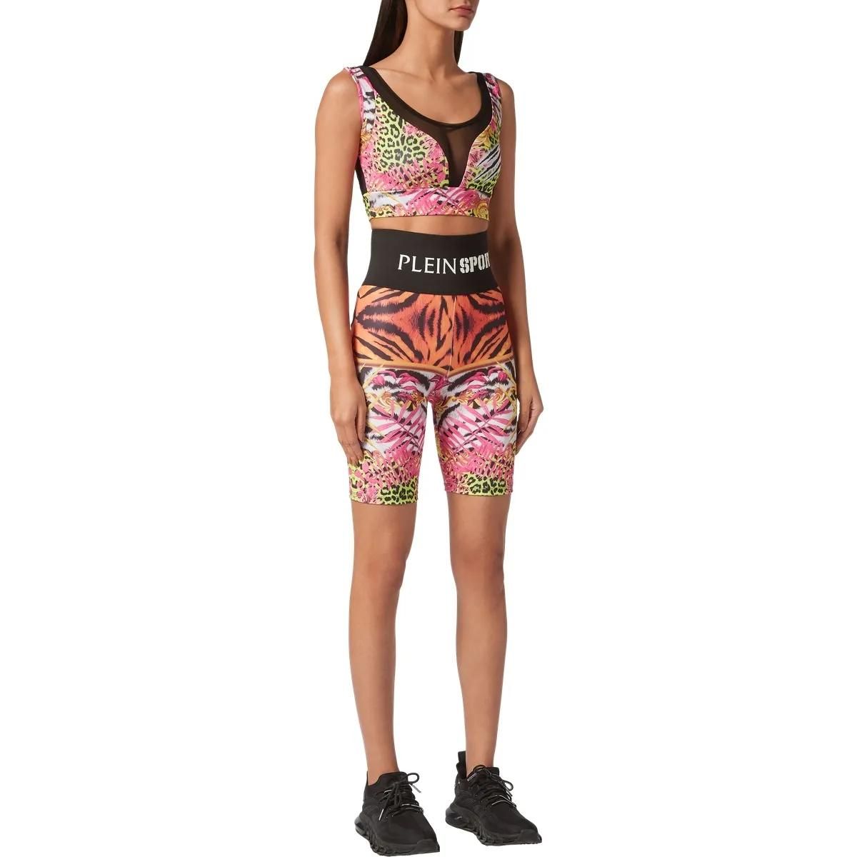 Bedruckte Radlerhose mit hohem Bund