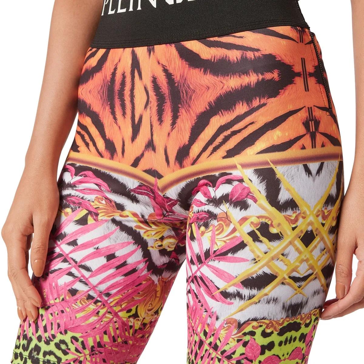 Bedruckte Radlerhose mit hohem Bund