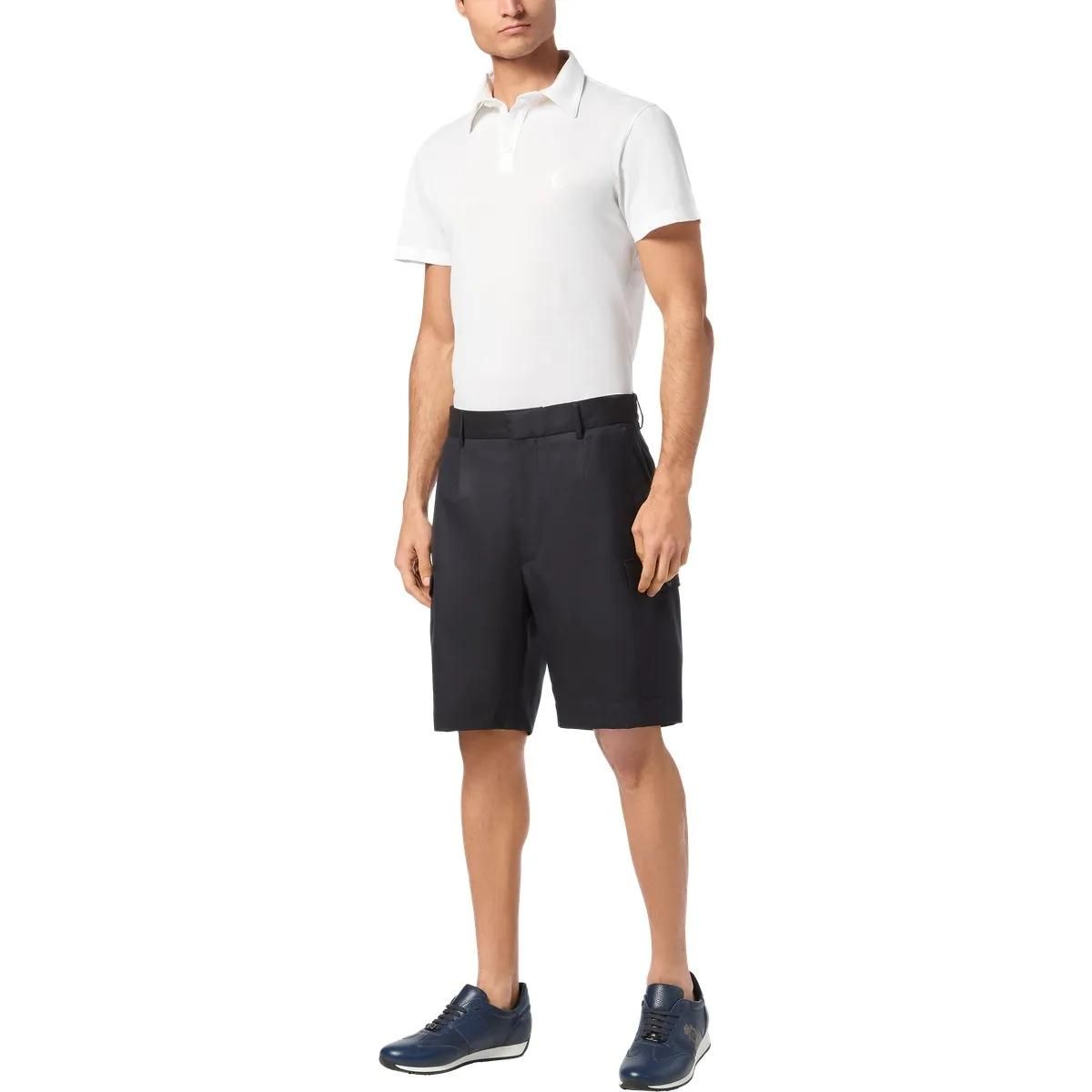 Marineblaue Cargo-Shorts im Kleiderstil