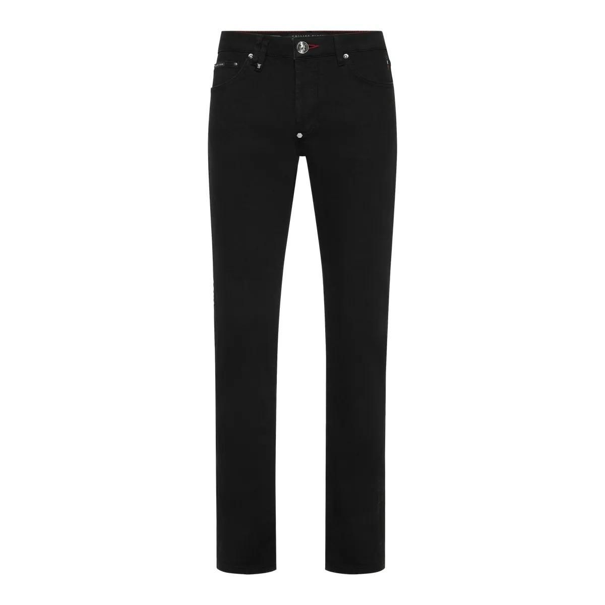 Super Straight Cut Schwarze Jeans