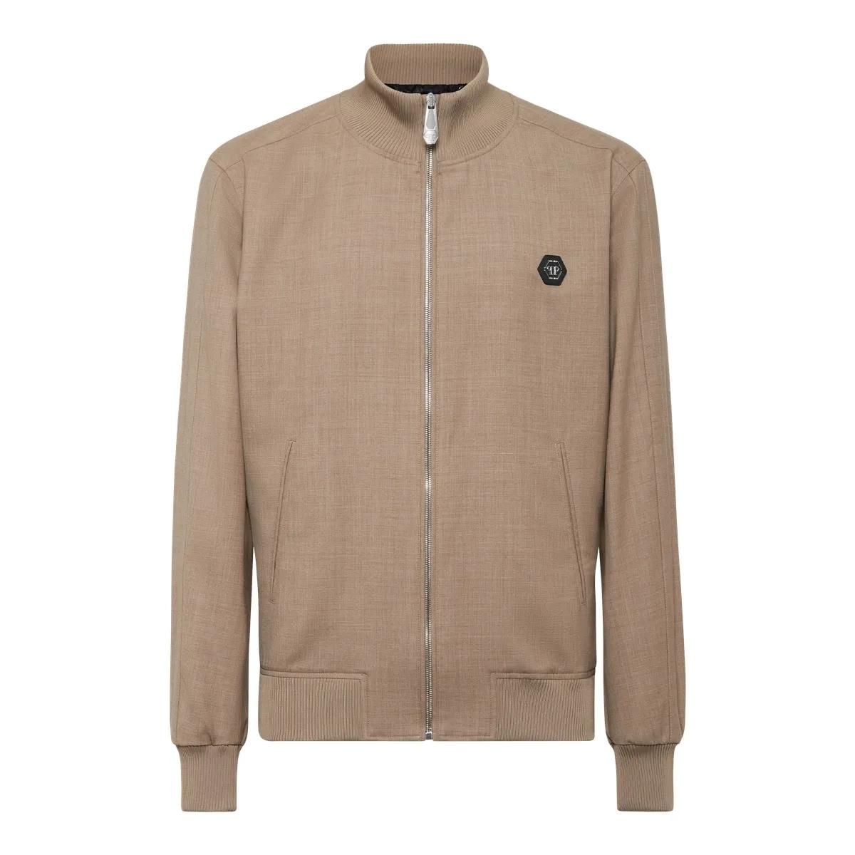 Herren Bomberjacke mit Rippstrick