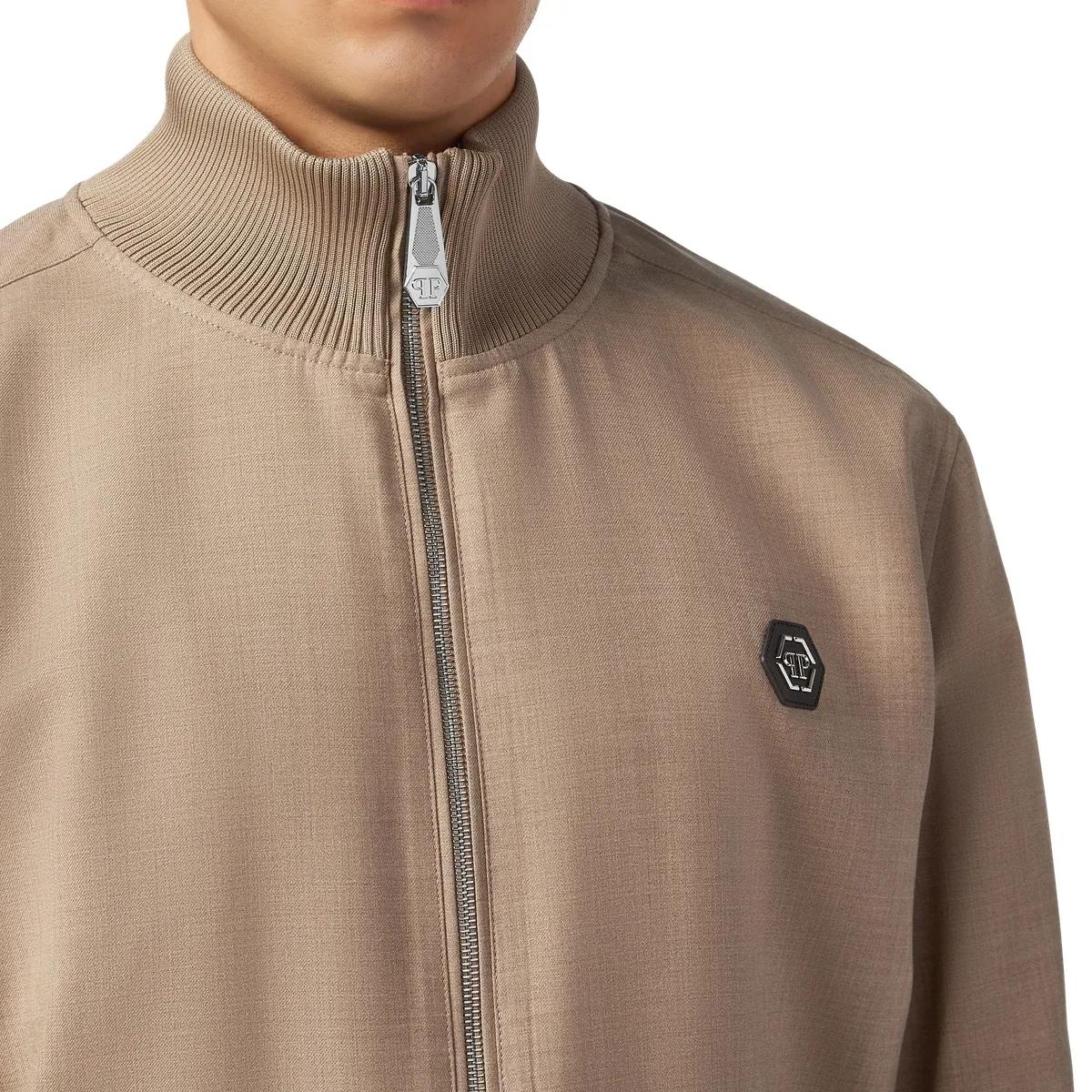 Herren Bomberjacke mit Rippstrick