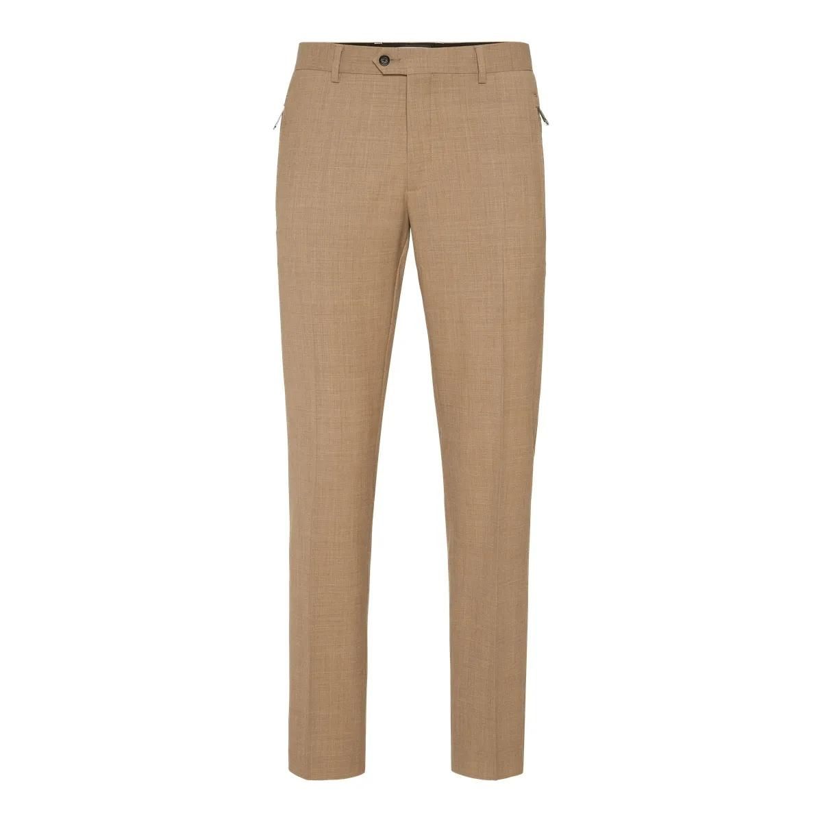 Lässige Wollgabardine Stoffhose