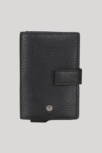 Joop! Cardona C-Two E-Cage Kartenhalter aus schwarzem Leder