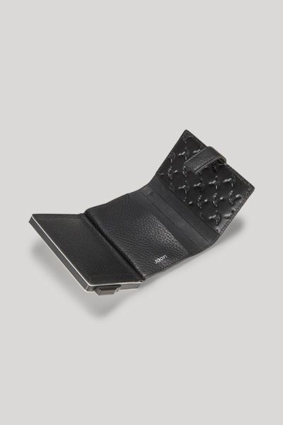 Joop! Cardona C-Two E-Cage Kartenhalter aus schwarzem Leder
