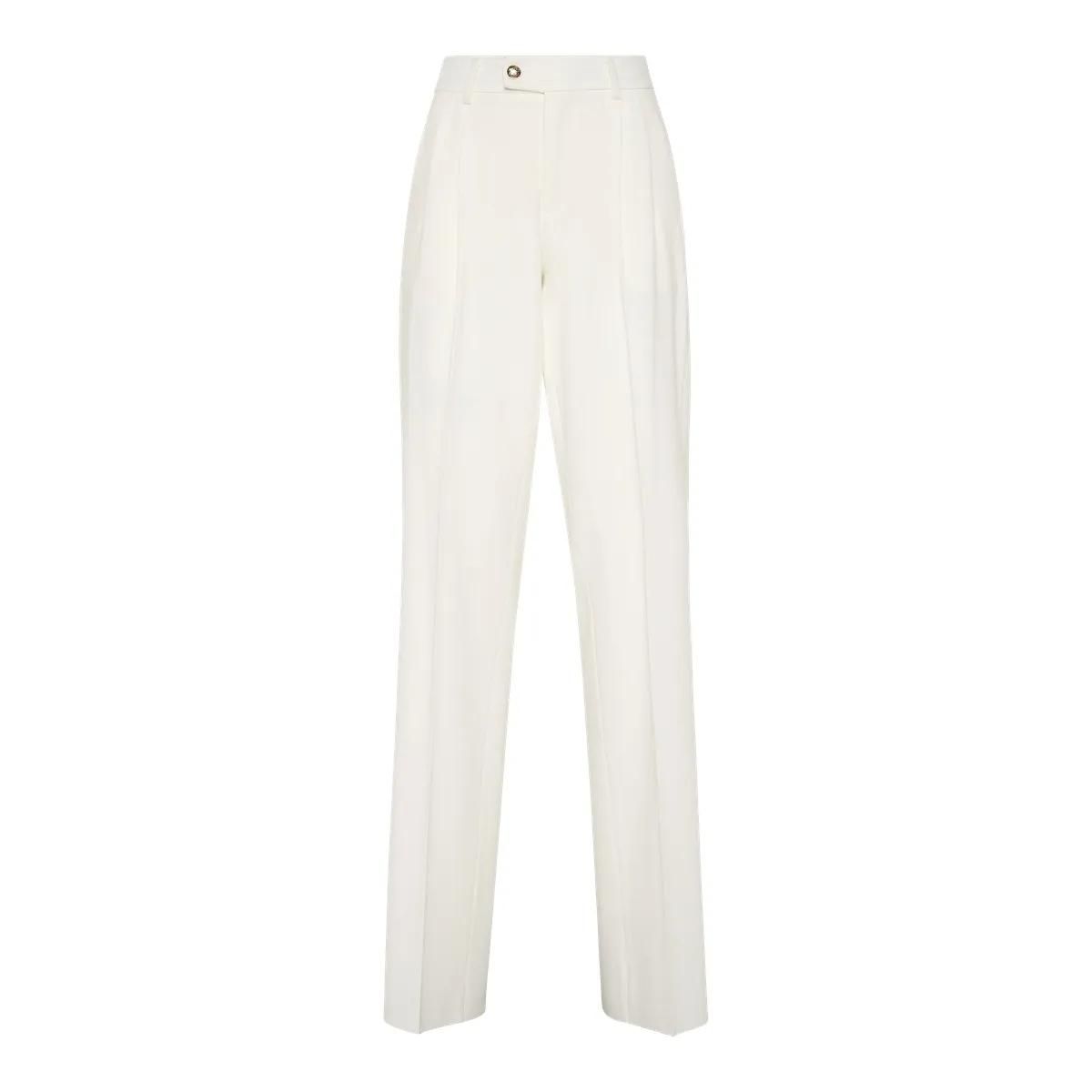 Elegante Plisseehose aus Wollmischung