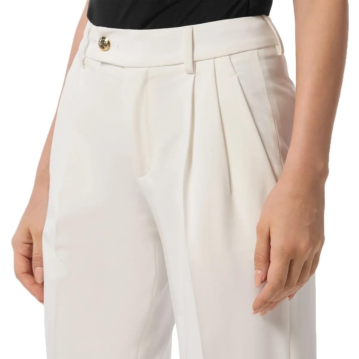 Elegante Plisseehose aus Wollmischung