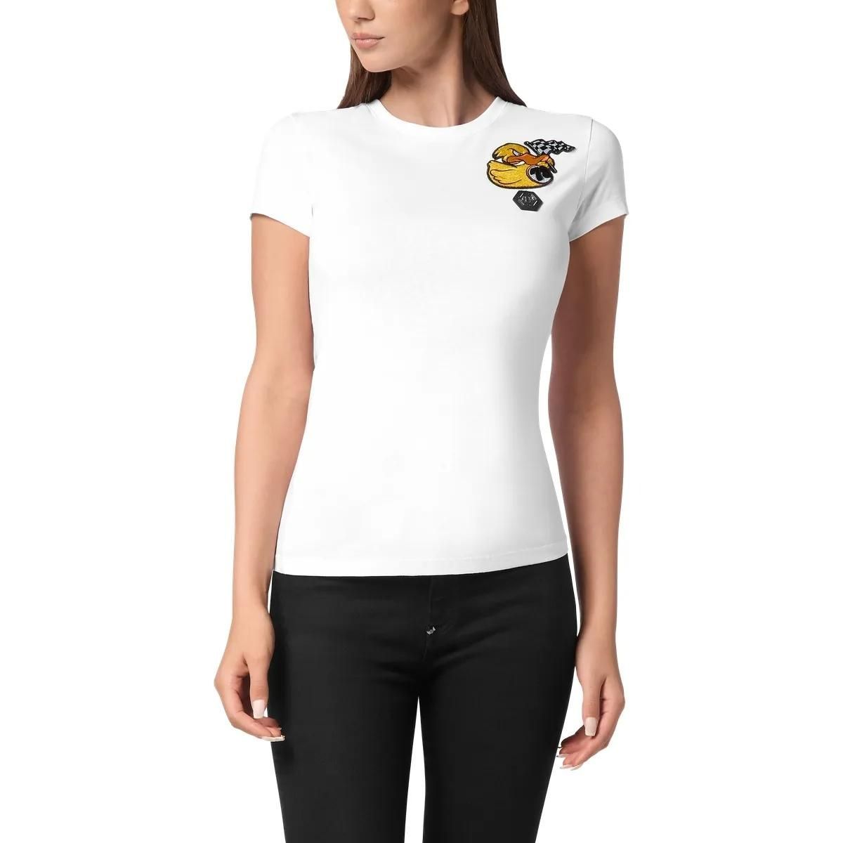 Slim Fit T-Shirt mit Enten-Grafik