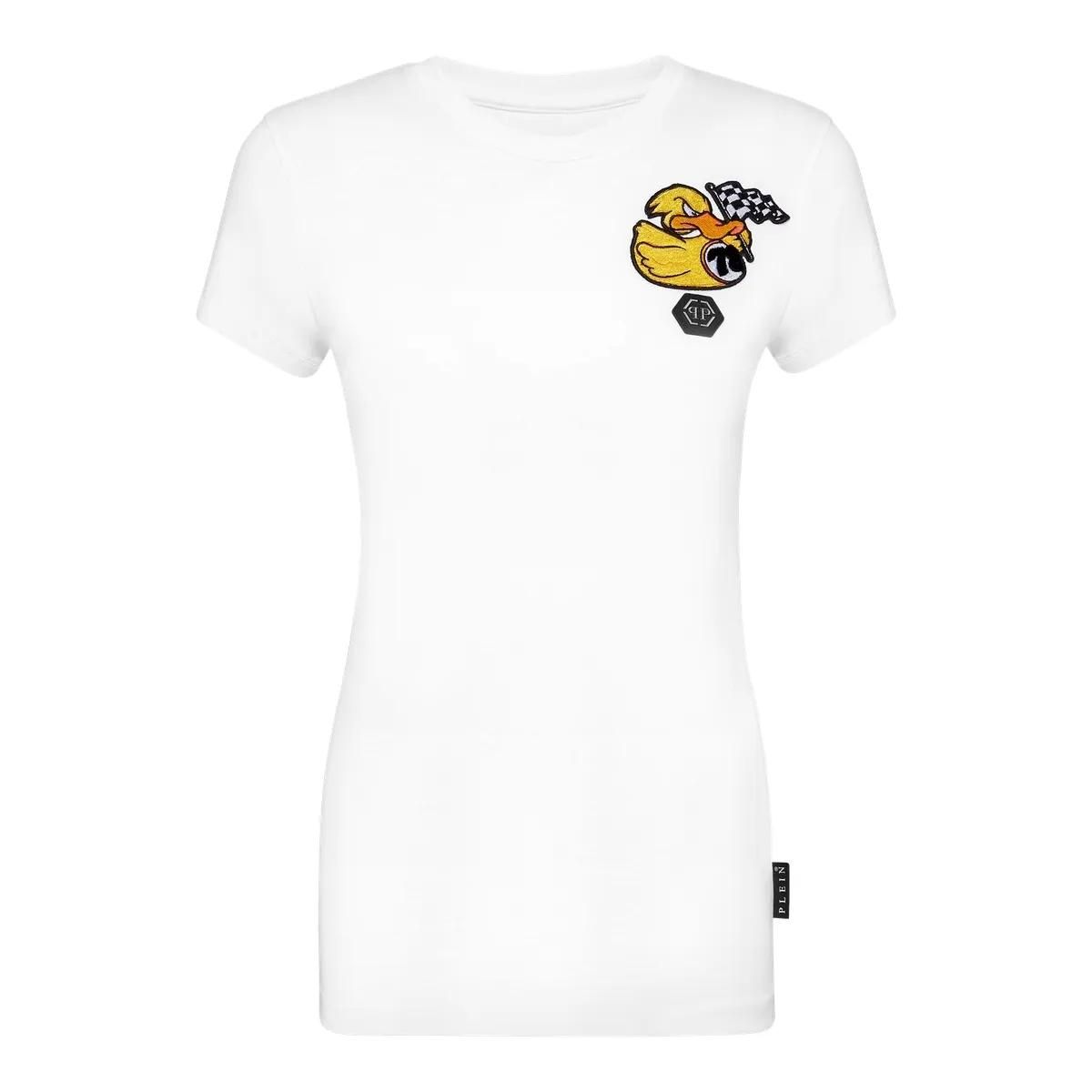 Slim Fit T-Shirt mit Enten-Grafik