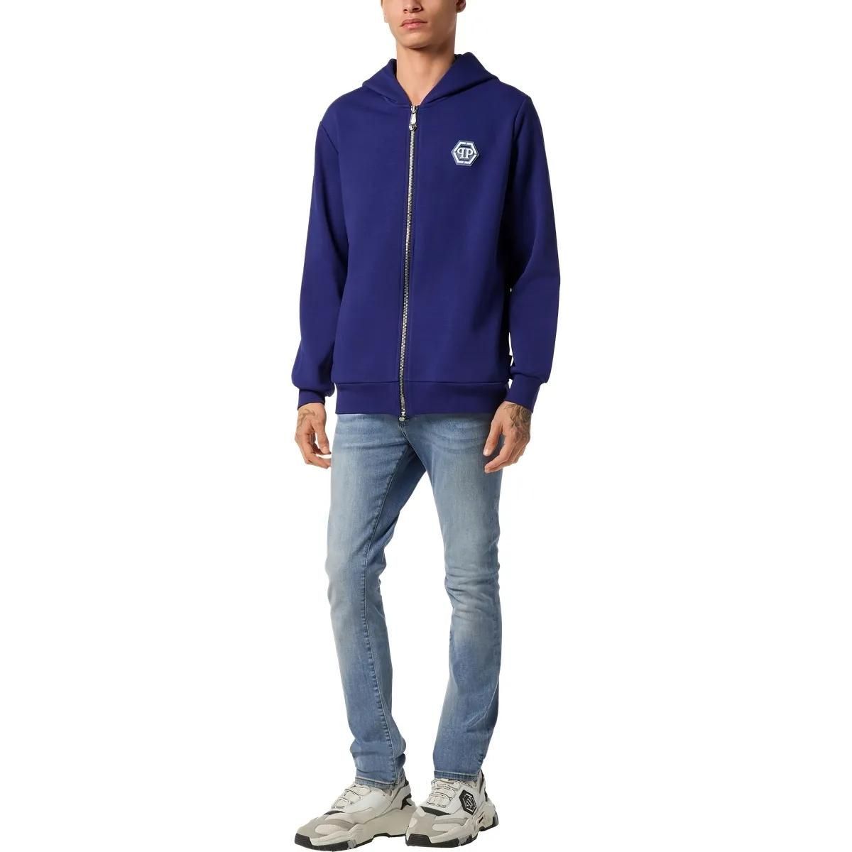Iconic Fleece-Hoodie mit durchgehendem Reißverschluss