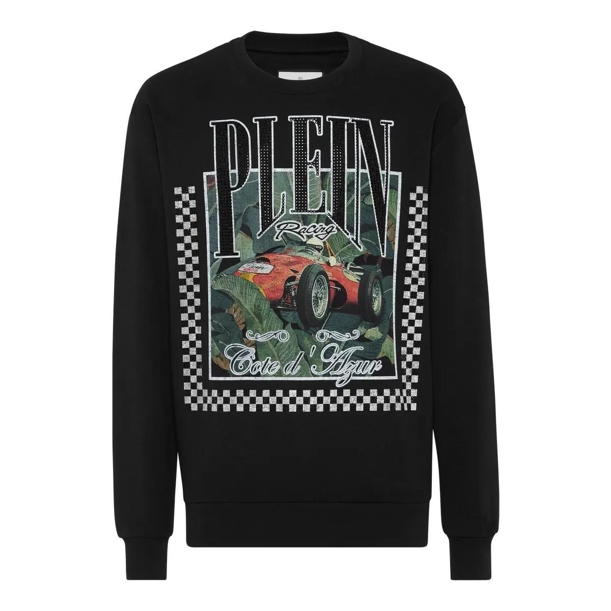Herren Sweatshirt mit Racing Grafikprint