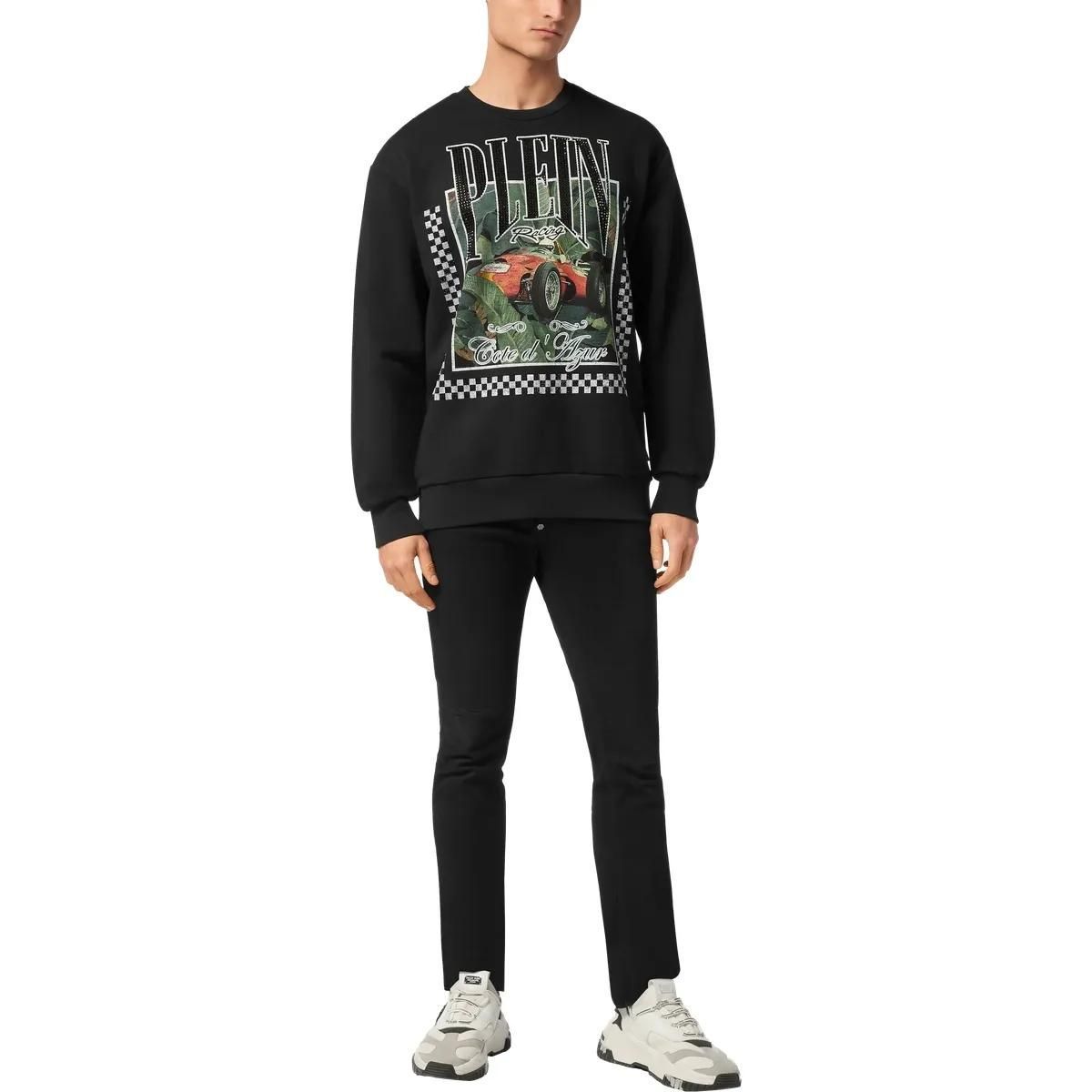 Herren Sweatshirt mit Racing Grafikprint