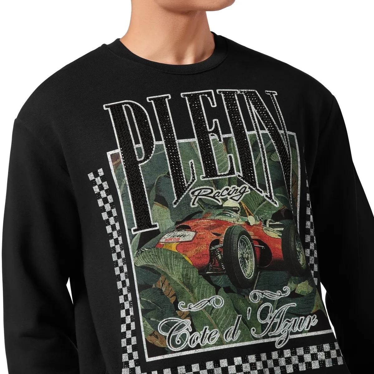 Herren Sweatshirt mit Racing Grafikprint