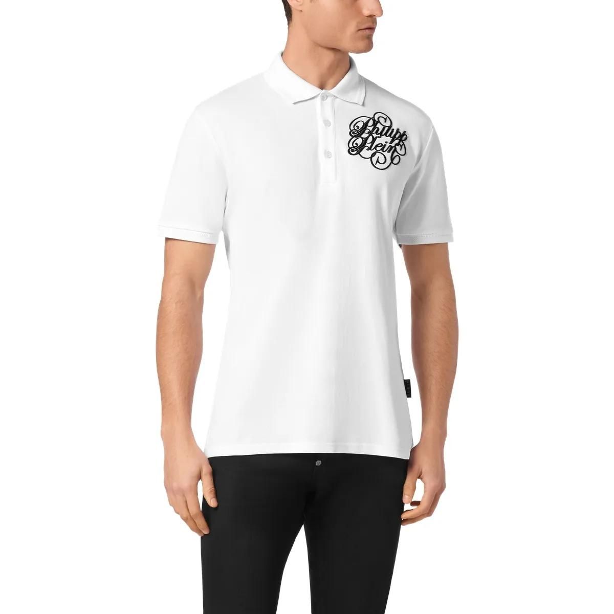 Polohemd aus Baumwollpiqué mit Grafiklogo