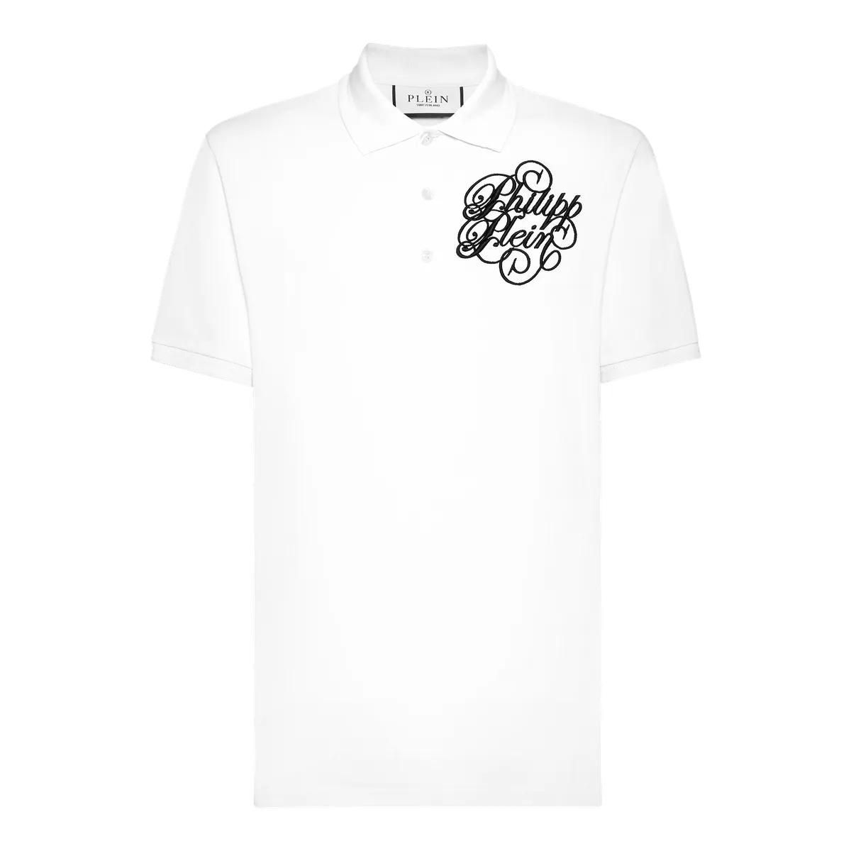 Polohemd aus Baumwollpiqué mit Grafiklogo