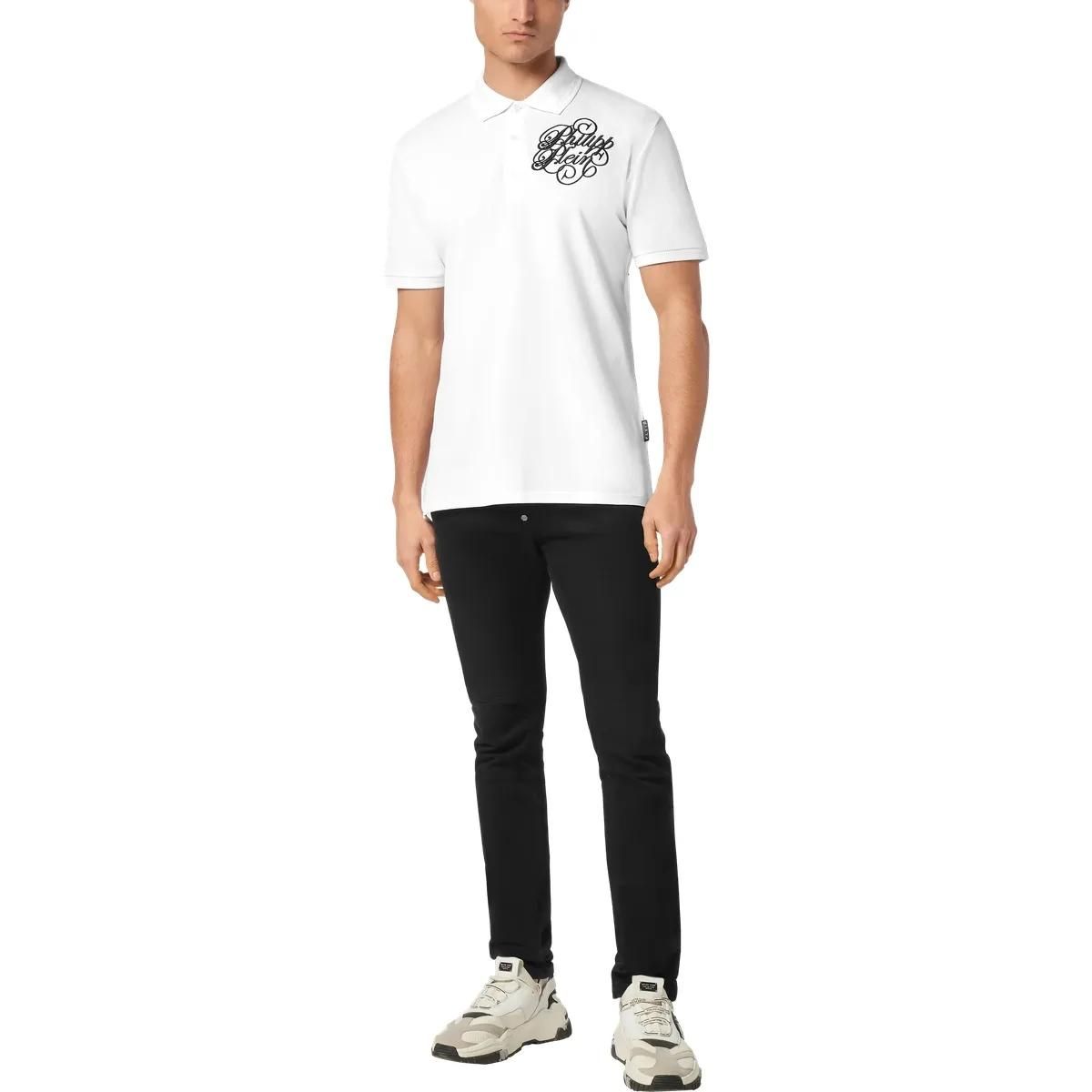 Polohemd aus Baumwollpiqué mit Grafiklogo