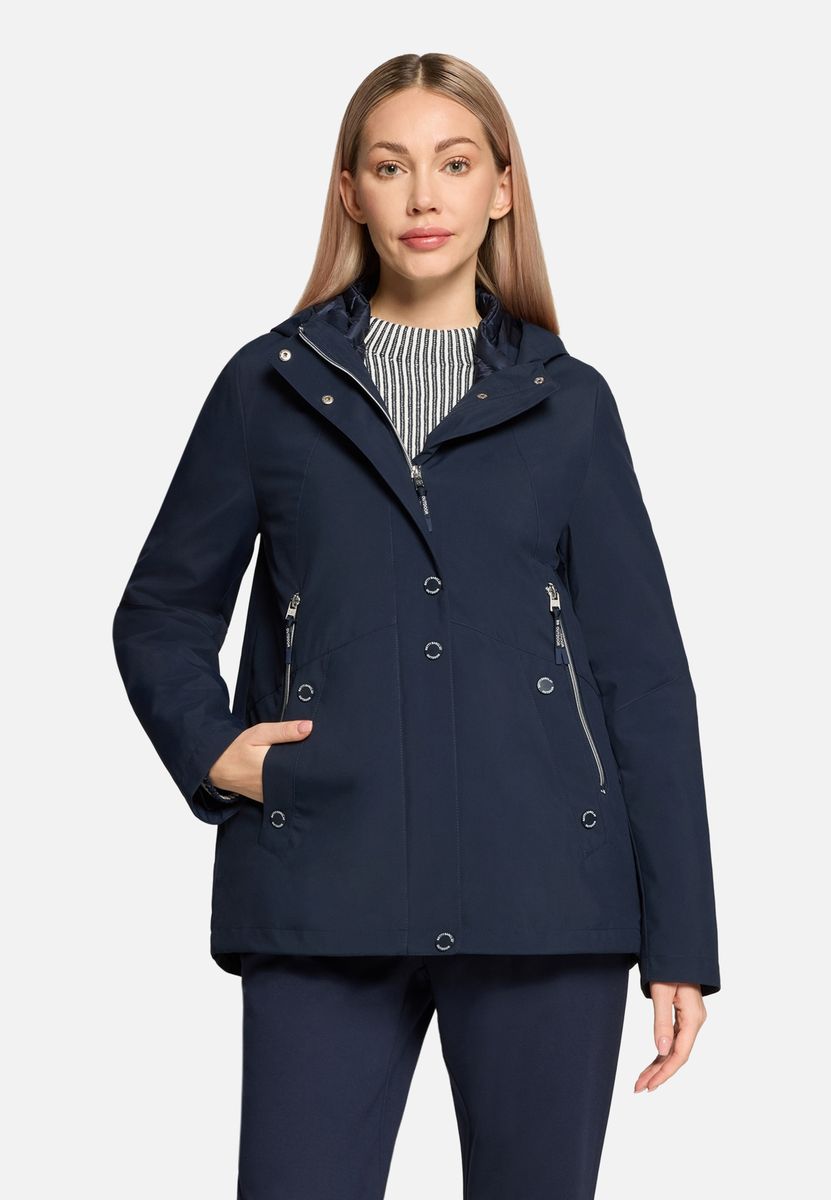 Outdoorjacke mit Kapuze und heraustrennbarem Futter