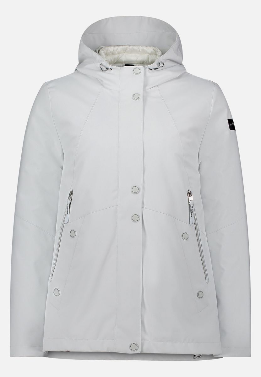 Outdoorjacke mit Kapuze und heraustrennbarem Futter