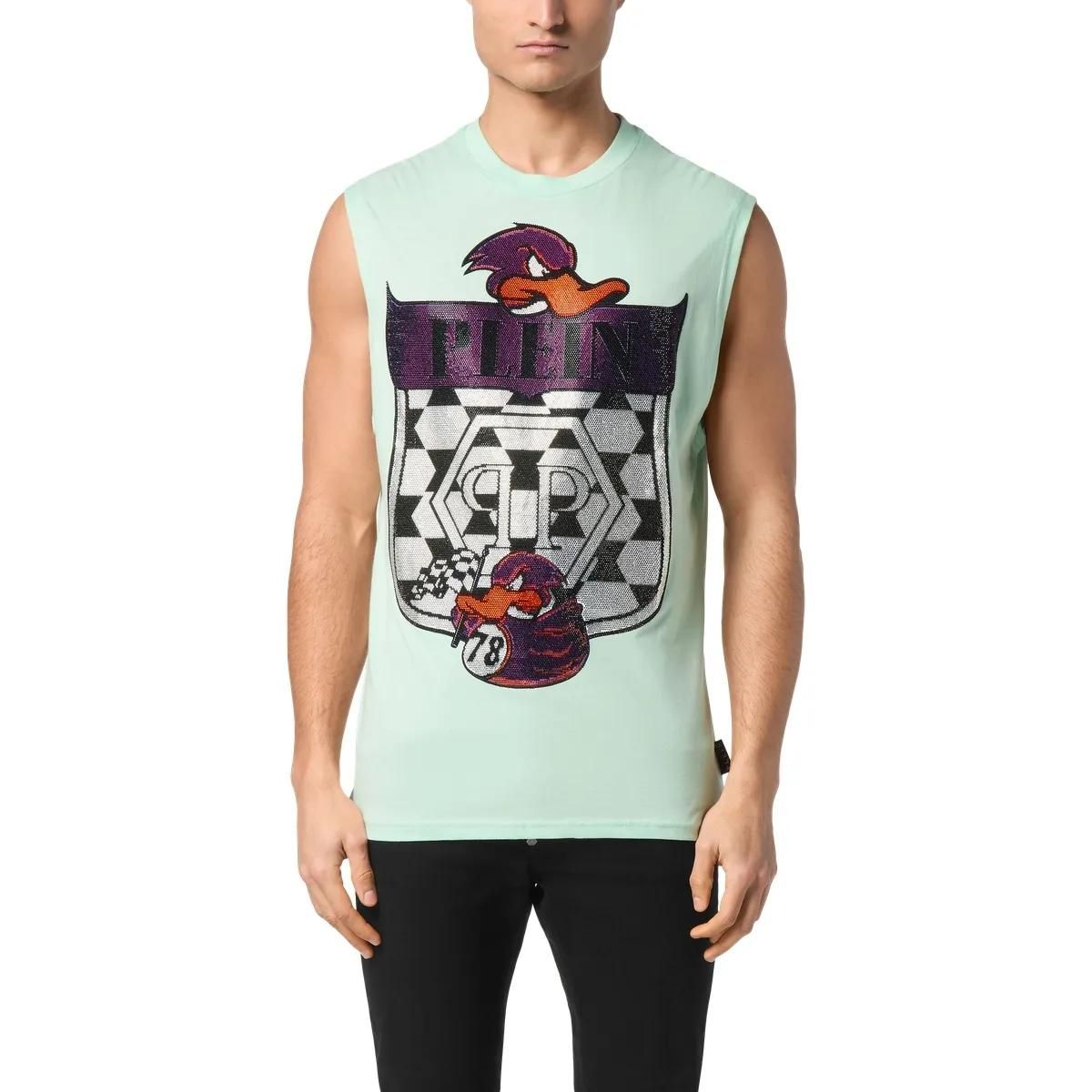 Tanktop aus Baumwolljersey mit Grafikprint